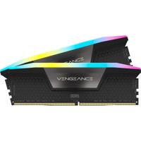Corsair 64 gb ddr5-5600 kit werkgeheugen (zwart, cmh64gx5m2b5600z40k, vengeance rgb, xmp, expo)
