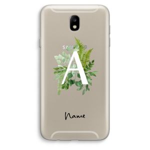Green Brush: Samsung Galaxy J7 (2017) Transparant Hoesje