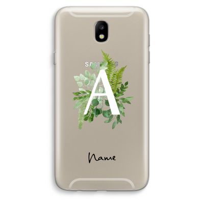 Green Brush: Samsung Galaxy J7 (2017) Transparant Hoesje
