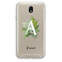 Green Brush: Samsung Galaxy J7 (2017) Transparant Hoesje