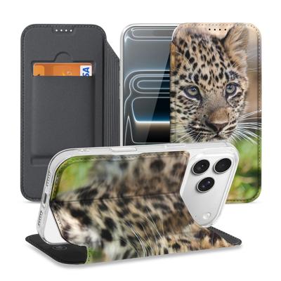 Apple iPhone 17 Pro Smart Cover Hoesje Baby Luipaard