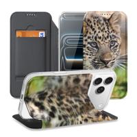 Apple iPhone 17 Pro Smart Cover Hoesje Baby Luipaard