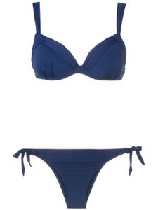 Amir Slama bikini à fermetures à nouer - Bleu