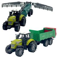 Dutch Farm Tractor met Trailer 1:48 + Licht en Geluid Assorti Dutch Farm Tractor met Trailer 1:48 + Licht en Geluid Assorti