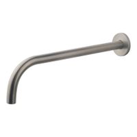 Wiesbaden Slim Line inbouw uitloop 30 cm messing rvs look