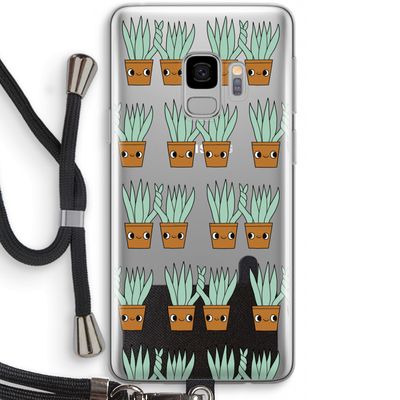 Sansevieria: Samsung Galaxy S9 Transparant Hoesje met koord