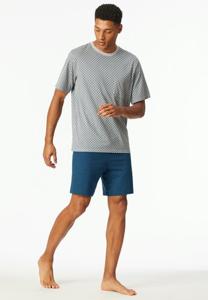 Schiesser Schiesser Pyjama Short silver 181155 50/M