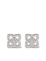 De Beers Jewellers petites puces d'oreilles Enchanted Lotus en or blanc 18ct et diamants - Argent