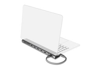 DeLOCK 87895 laptop dock & poortreplicator Bedraad USB 3.2 Gen 1 (3.1 Gen 1) Type-C Zwart, Grijs