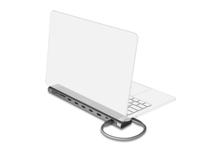 DeLOCK 87895 laptop dock & poortreplicator Bedraad USB 3.2 Gen 1 (3.1 Gen 1) Type-C Zwart, Grijs - thumbnail