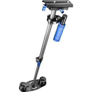 Walimex Pro Schwebestativ StabyPod S 60cm Gimbal mechanisch 1/4 inch Zwart, Blauw Incl. tas Belastbaar tot 3.5 kg