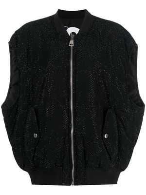 Khrisjoy gilet matelassé à ornements - Noir