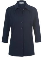 Jersey blouse 3/4-mouwen Van Peter Hahn blauw - thumbnail