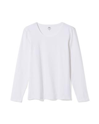 HEMA Dames Basic T-shirt Wit (wit)