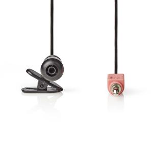 Nedis MICCJ100BK dasspeld microfoon mini-jack 3.5 mm met clip