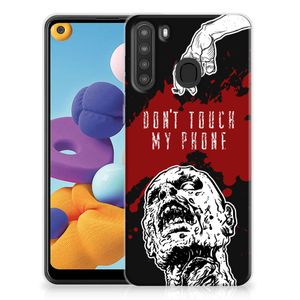 Samsung Galaxy A21 Silicone-hoesje Zombie Blood