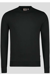 HAKRO Performance Comfort Fit Sweatshirt ronde hals zwart, Effen