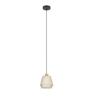 EGLO Ciudadela Hanglamp - E27 - Ø 18 cm - Zwart|Goud|Wit - Textiel