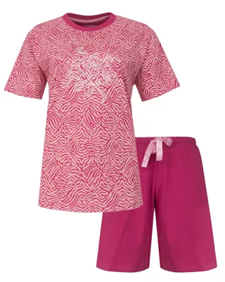 Irresistible dames shortama katoen - Pink flower