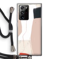 Lava: Samsung Galaxy Note 20 Ultra / Note 20 Ultra 5G Transparant Hoesje met koord