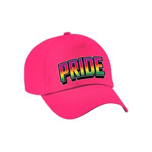 Bellatio Decorations Gay Pride pet voor volwassenen - roze - pride - regenboog - LHBTI   -
