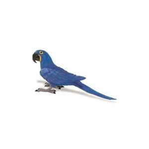 Safari LTD Speelgoed papegaai/ara - blauw - kunststof - 10 cm - speelgoed figuur