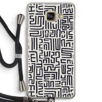 Moroccan Print: Samsung Galaxy A5 (2016) Transparant Hoesje met koord