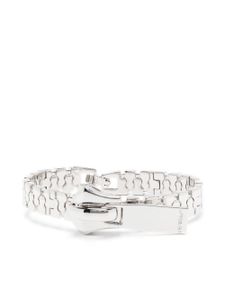 Off-White bracelet à zip oversize - Argent