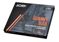 Born Gummy bar multifruit + Caffeine box 3 x 30g