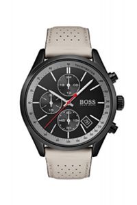 Horlogeband Hugo Boss HB-297-1-34-3048 / HB659302837 Leder Beige 22mm