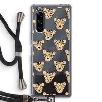 Tijger: Sony Xperia 5 Transparant Hoesje met koord