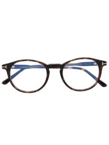 TOM FORD Eyewear lunettes de vue à monture ronde - Marron