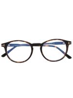 TOM FORD Eyewear lunettes de vue à monture ronde - Marron