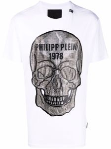 Philipp Plein t-shirt à motif tête de mort - Blanc