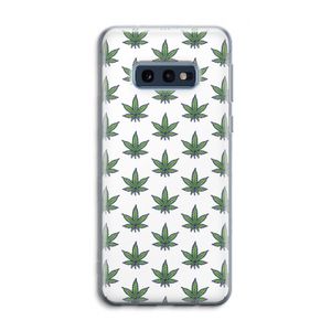 Weed: Samsung Galaxy S10e Transparant Hoesje