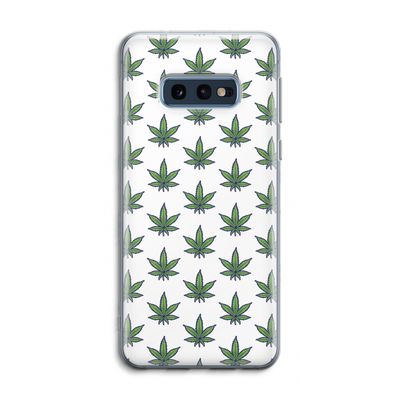 Weed: Samsung Galaxy S10e Transparant Hoesje