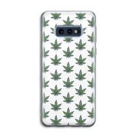 Weed: Samsung Galaxy S10e Transparant Hoesje Weed: Samsung Galaxy S10e Transparant Hoesje
