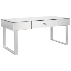 Beliani NESLE - Salontafel-Zilver-Glas