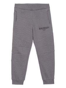 Balmain Kids pantalon de jogging à logo imprimé - Gris