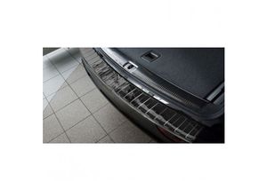 Zwart-Chroom Bumper beschermer passend voor Audi Q5 2008-2012 'Ribs' AV251004