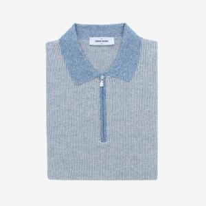 Pull Polo Blauw Rits