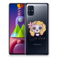 Silicone Back Case Samsung Galaxy M51 Boho Skull