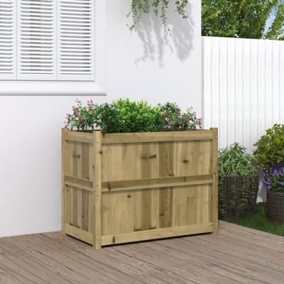 VidaXL Plantenbak 90x50x70 cm geïmpregneerd grenenhout