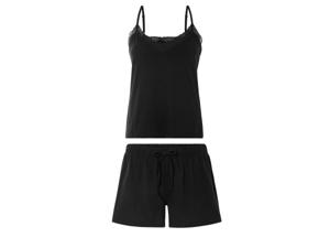 esmara Korte dames pyjama (Zwart, XL (48/50))