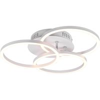 LED Plafondlamp - Plafondverlichting - Trion Corcol - 27W - Aanpasbare Kleur - Rond - Mat Wit - Aluminium