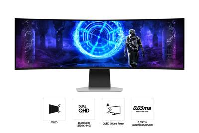 Samsung 49 Inch Odyssey OLED G9 G95SD DQHD 240Hz Smart Gaming Monitor