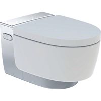 Geberit AquaClean Mera Classic Douche WC - geurafzuiging - warme luchtdroging - ladydouche - softclose - glans/chroom afdekplaatje - glans wit 146.200.21.1