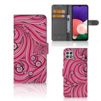 Samsung Galaxy A22 5G Hoesje Swirl Pink
