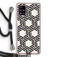 Geometrisch patroon: Samsung Galaxy A51 5G Transparant Hoesje met koord