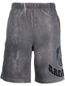 AAPE BY *A BATHING APE® short à patch logo - Gris